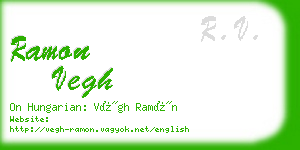 ramon vegh business card